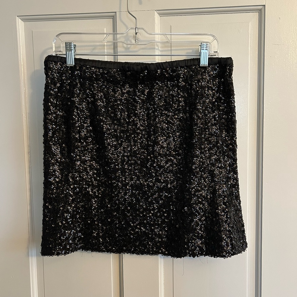 Tommy Hilfiger Black Sequin Skirt